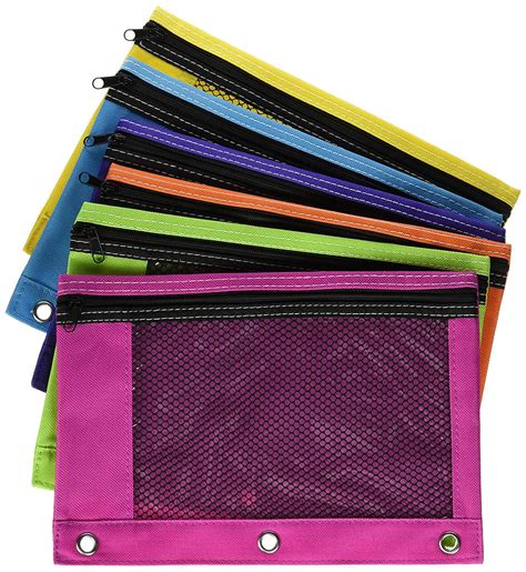 pencil pouch for 3 ring binder|3 ring binder zipper pouch.